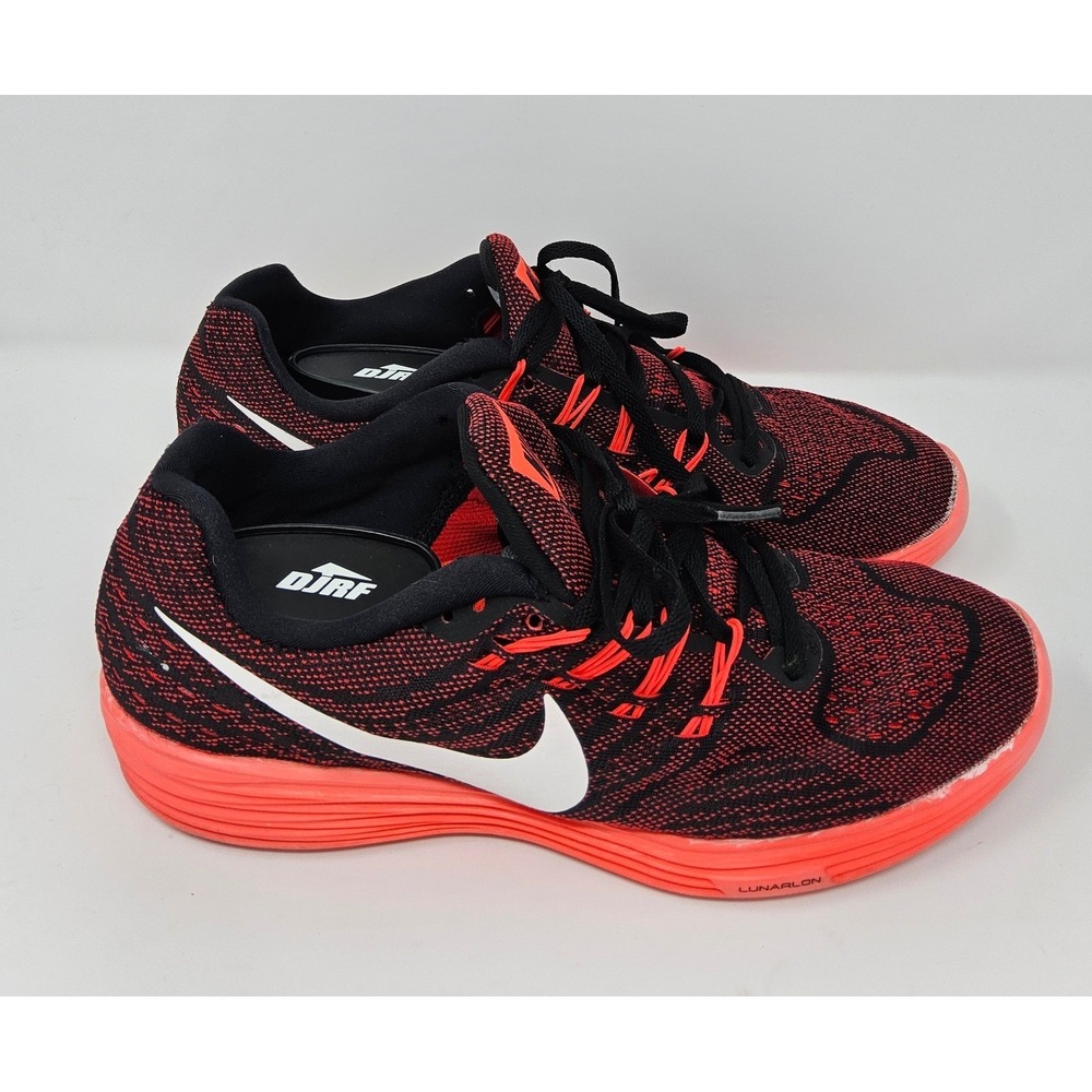 Nike Lunartempo 2 Running Shoes Mens 11 Lightweight Athletic Black Crimson